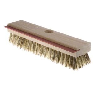 AGF 336 Deck Brush     W/ Rubber Squeegee, 11 in Block